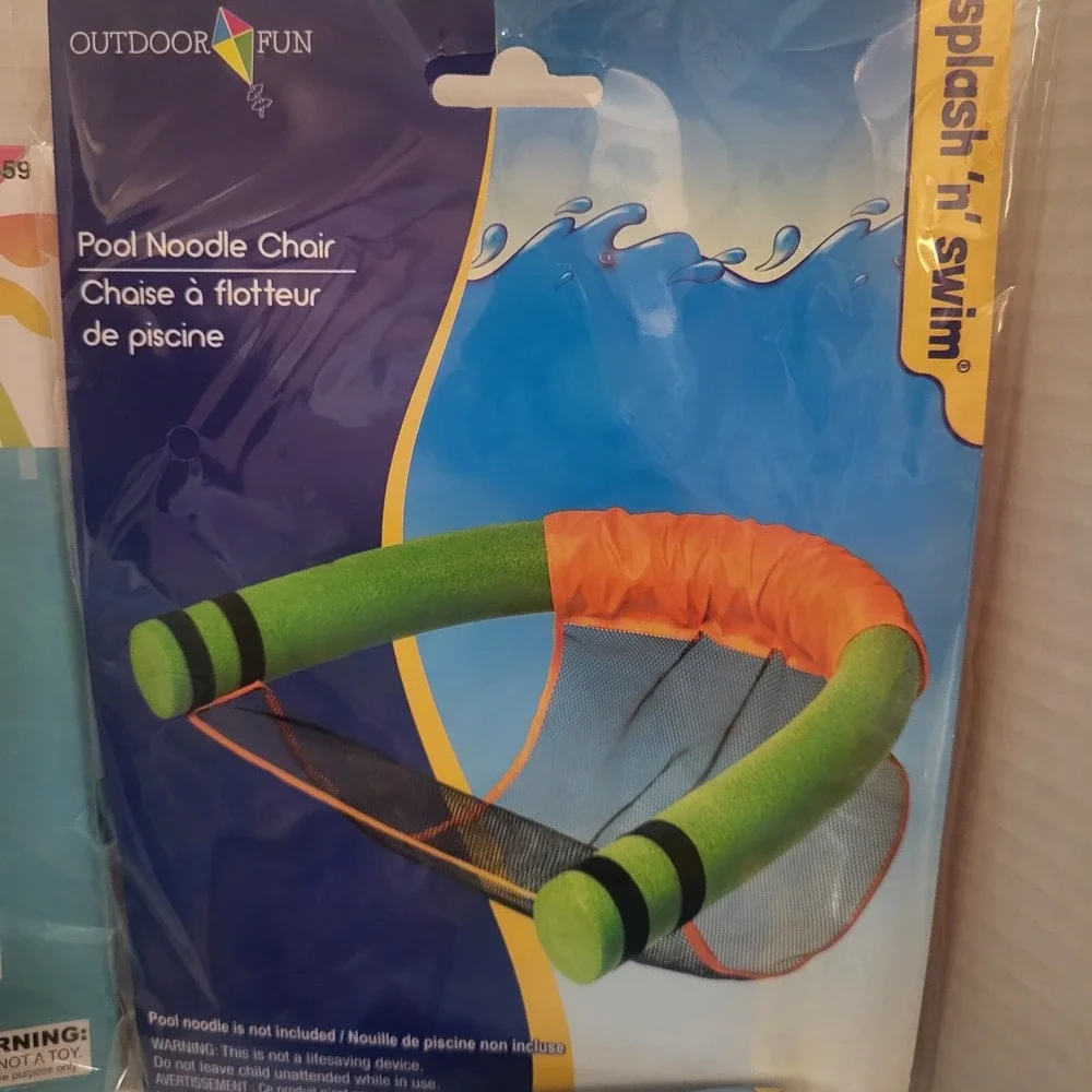 Spring Summer Pool Bundle - Swim Rings, Inflatable Fish, Chair, Ball, Sunglasses